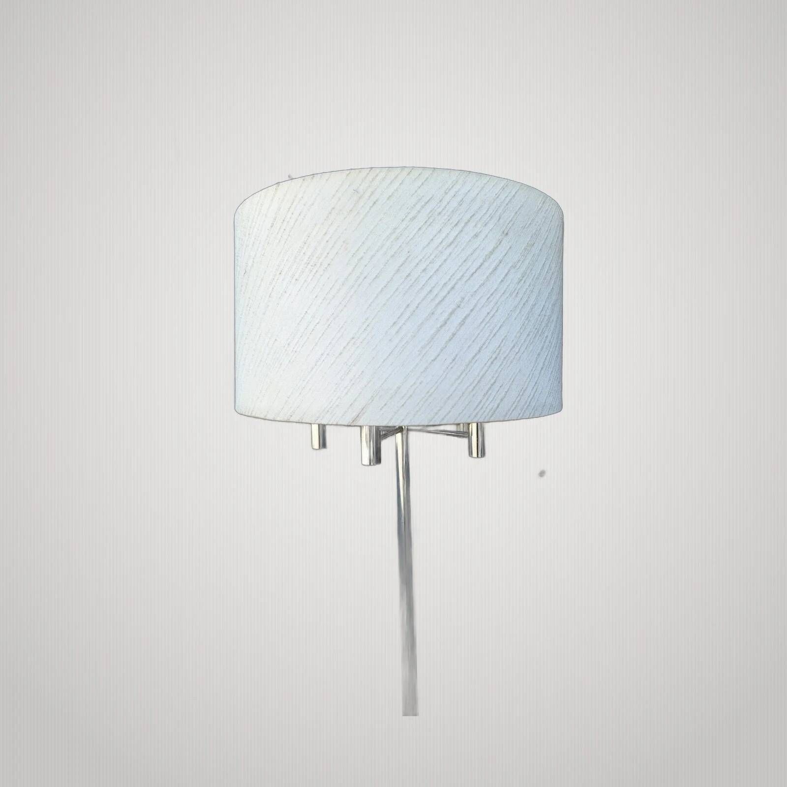 Lampadaire vintage space age en chrome