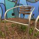 4 armchairs gondola café parisien bistrot vintage terrace 1980s