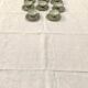Large white tablecloth in linen blend 215 x 155 cm