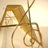 Gold metal vinyl holder from the 60s