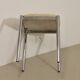 Stool with metal chromed base edition Casamance