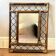 Miroir rotin 70's