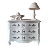 Louis XV style crossbow-shaped commode