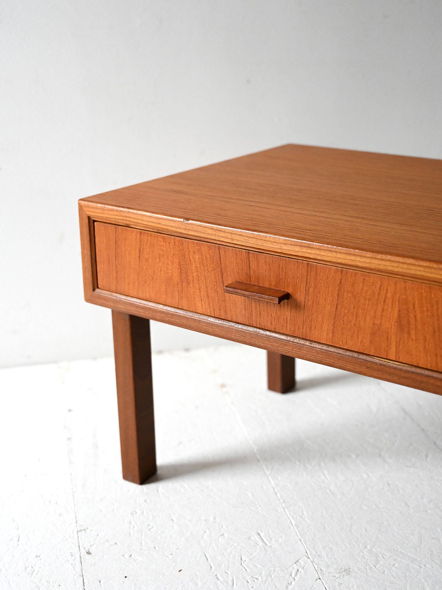 Scandinavian low teak entry cabinet, 1960s