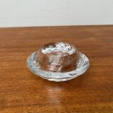 Glass candlestick from the mid-century Danish Capriole series by Royal Copenhagen, 1960s.