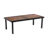 Robert and Jean Cloutier lava and metal coffee table, 1950s