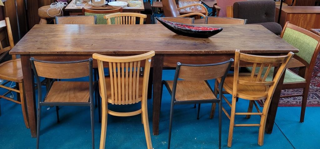 Walnut farm table - 6 feet - 10 places
