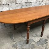 Former large oak farm table early 20th vintage