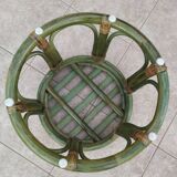 Rattan pouf