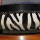 Art deco armchair with zebra tapestry