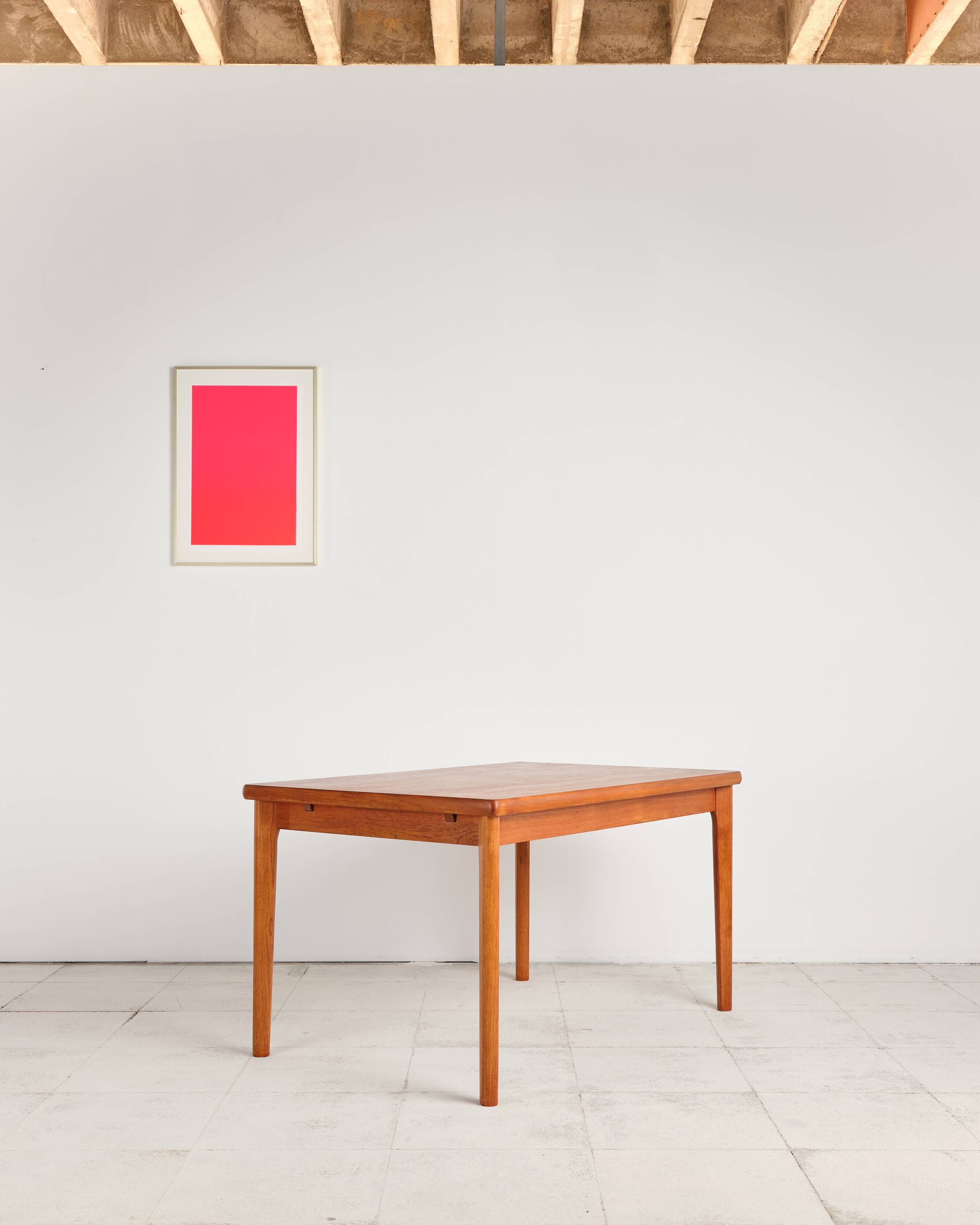 Extendable table by Henning Kjærnulf for Vejle Stole, 1960s.