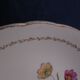 Hollow round dish and cake dish in Lunéville earthenware model Agnes