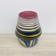 Mid-century swirl glass mushroom table lamp signed, 1970s