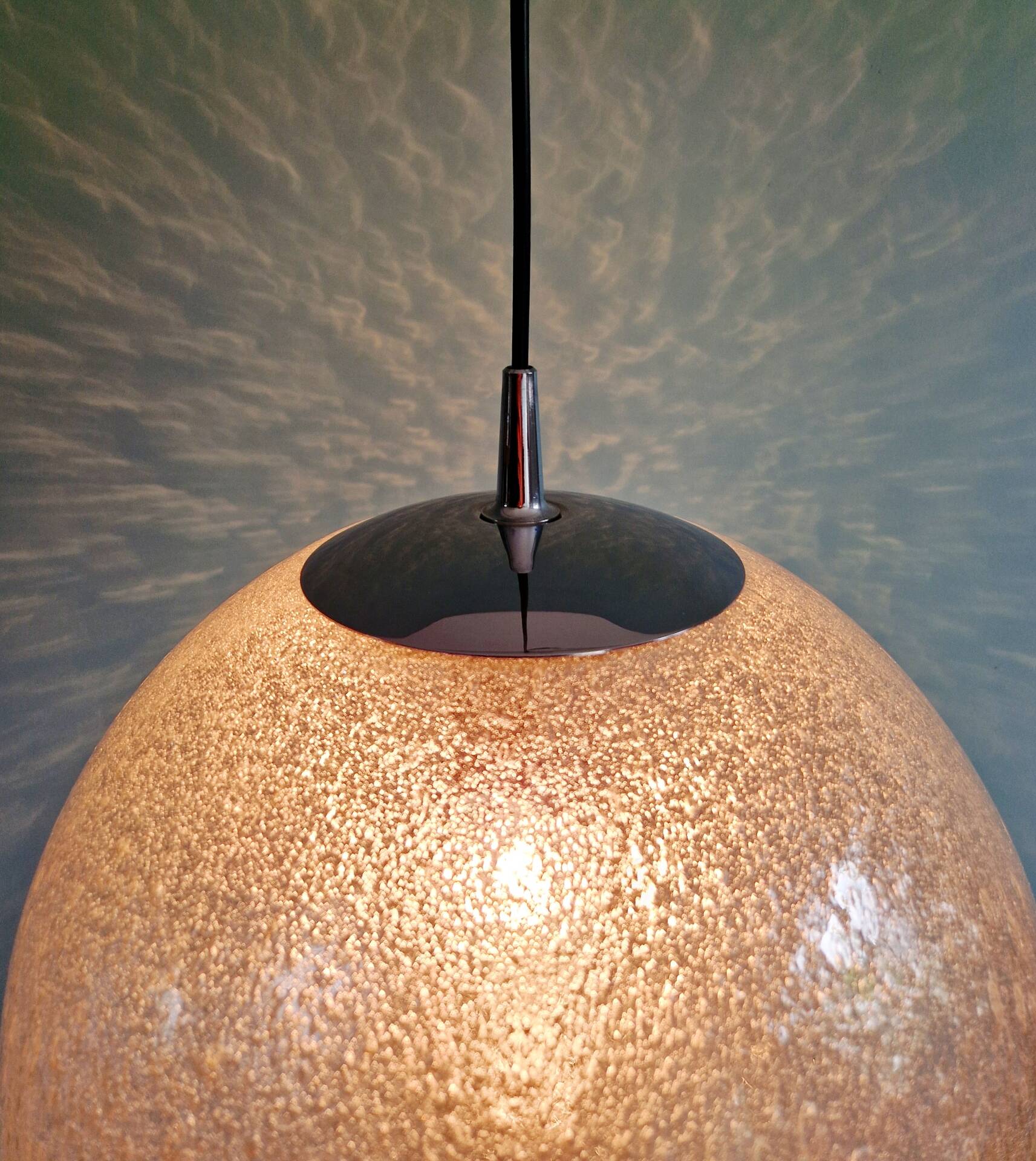 Suspension Space Age in blown bubble glass, Peill & Putzler, 1970