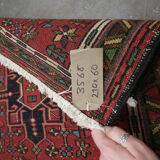 Tapis traditionnel vintage vintage persan coureur géométrique en laine tribale 60x210cm