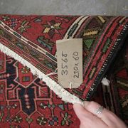 Handmade Traditional Vintage Persian Runner Rug Long  Geometric Tribal Wool Rug 60x210cm