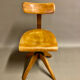 "Bombenstabil" modular industrial chair by Stoelcker 1950.