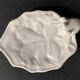 Mouse figurine plate in white enameled ceramic, signed