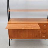 Renovated multifunction bookcase teak 1960 denmark