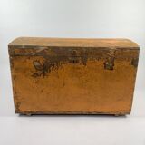 19th Century  Wooden Chest or Floor Trunk, Original Paint