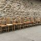 Série de 15 chaises bistrot