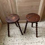 Pair of tripod stools