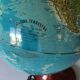 Mappemonde lumineuse années 70