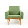 Midcentury Armchair In Fabric & Beech, Czechoslovakia 1960s