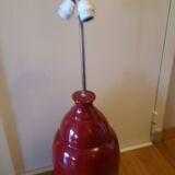 Ceramic lamppost with lampshade, Jacques Molin