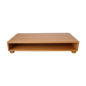 Coffee table Ecart International by Andrée Putman model "crossing" oak wood