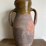 Vase jarre amphore XL en terre cuite vernissée