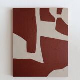 Organic abstract terracotta 100x80cm by Bodasca