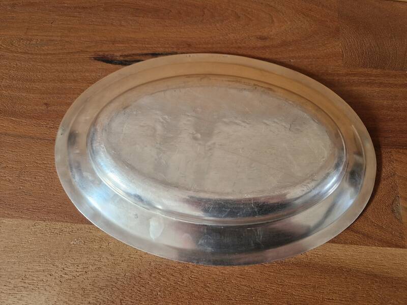 Christofle - Oval serving platter model Maritime Company silver-plated metal