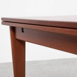 Midcentury wider Danish dining table in teak by Niels Otto Møller 1960s