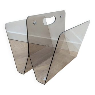 Vintage plexiglass magazine rack