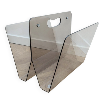 Porte revue vintage en plexiglass