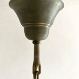 Old brass and glass suspension