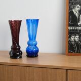 Ruby glass vase, Danish design, 1960s, made in Denmark