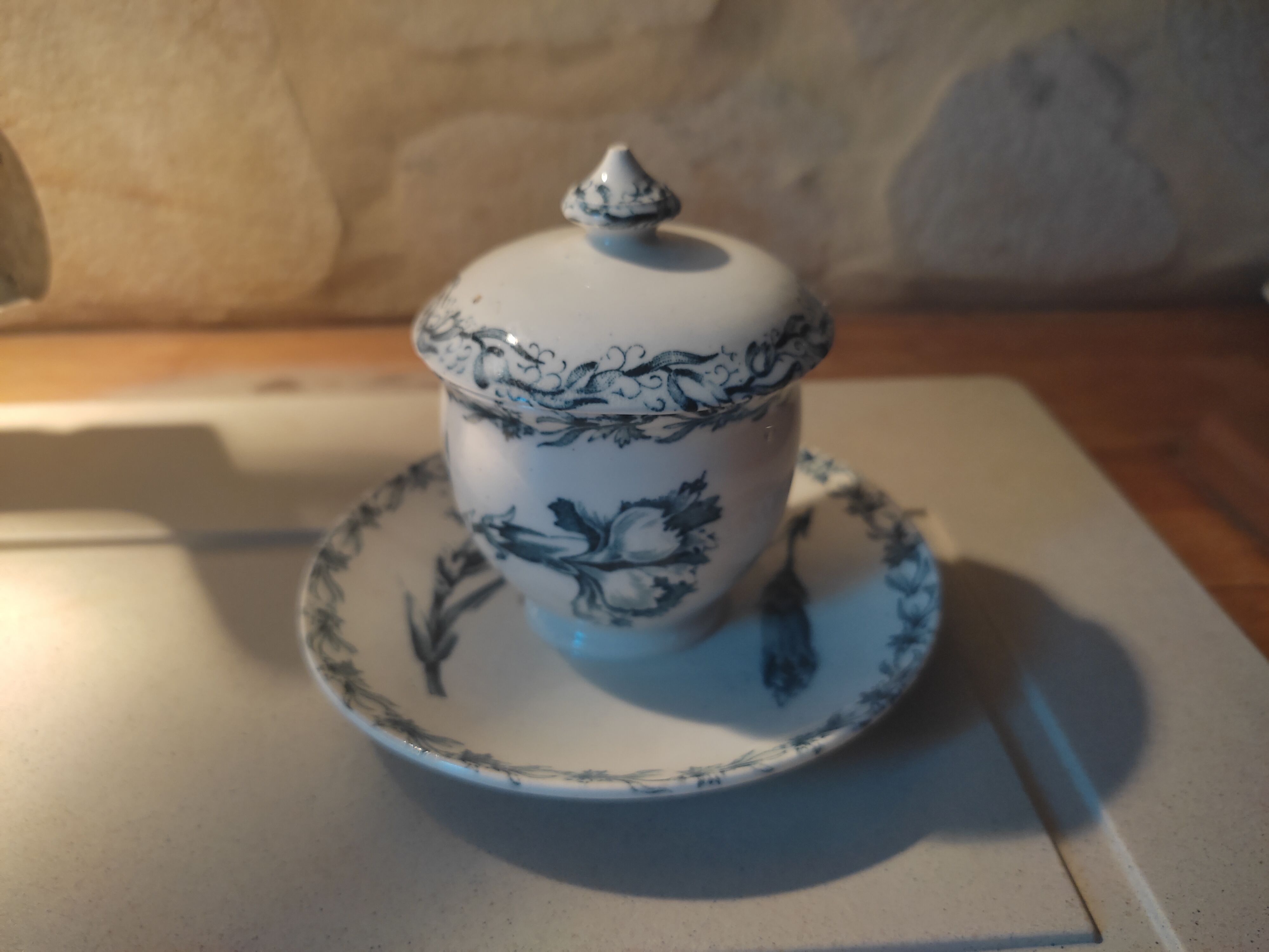 Earthenware mustard tree by Lunéville