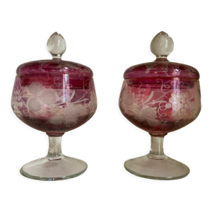 Paire de bonbonières