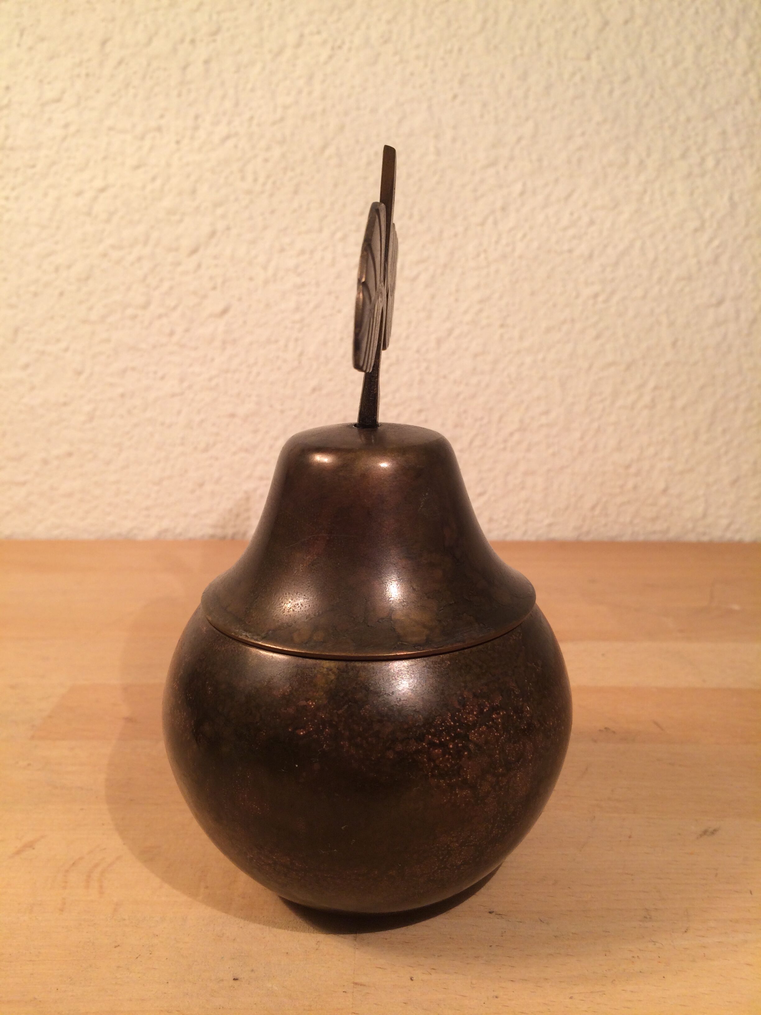 Vintage brass pear box