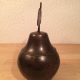 Vintage brass pear box