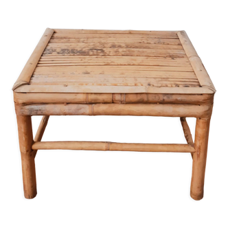 Bamboo coffee table, rattan