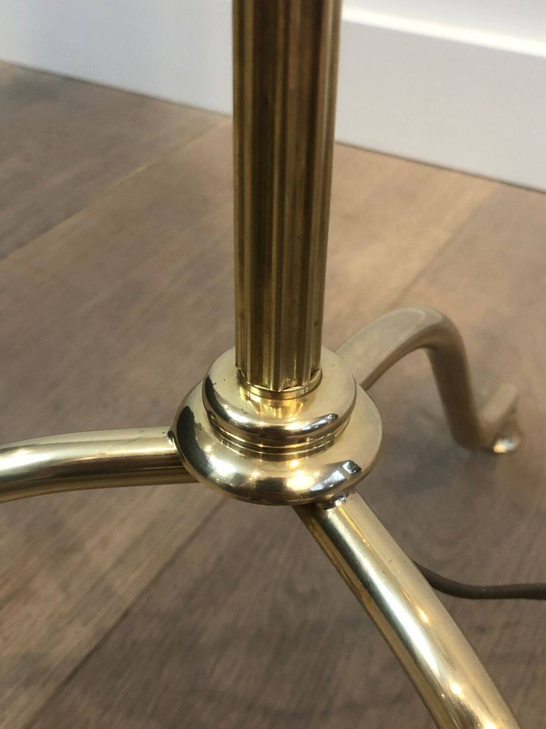 Neoclassical Brass Floor Lamp, in the Style of Maison Jansen