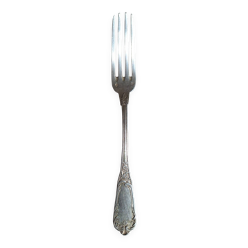 Silver table fork by silversmith Paul Devaux.