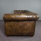 Chesterfield sofa in cowhide leather 3.5 seats