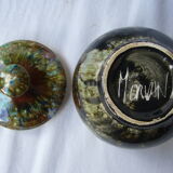 Morvan vintage ceramic coffee maker, sugar bowl and milk pitcher