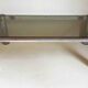 Table basse rectangulaire Années 70 chrome et verre fumé 105 x 55,1 x 35,5 cm hauteur