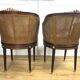 Pair of mahogany chairs