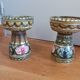 Picnic candlesticks signed André L'Helguen Keraluc Quimper
